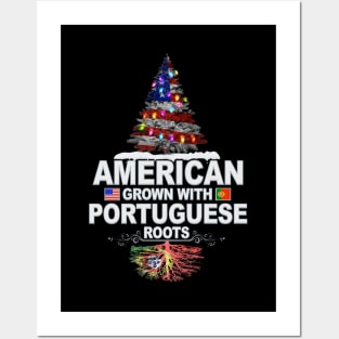 Christmas Tree  American Grown With Portuguese Roots - Gift for Portuguese From Portugal Posters and Art